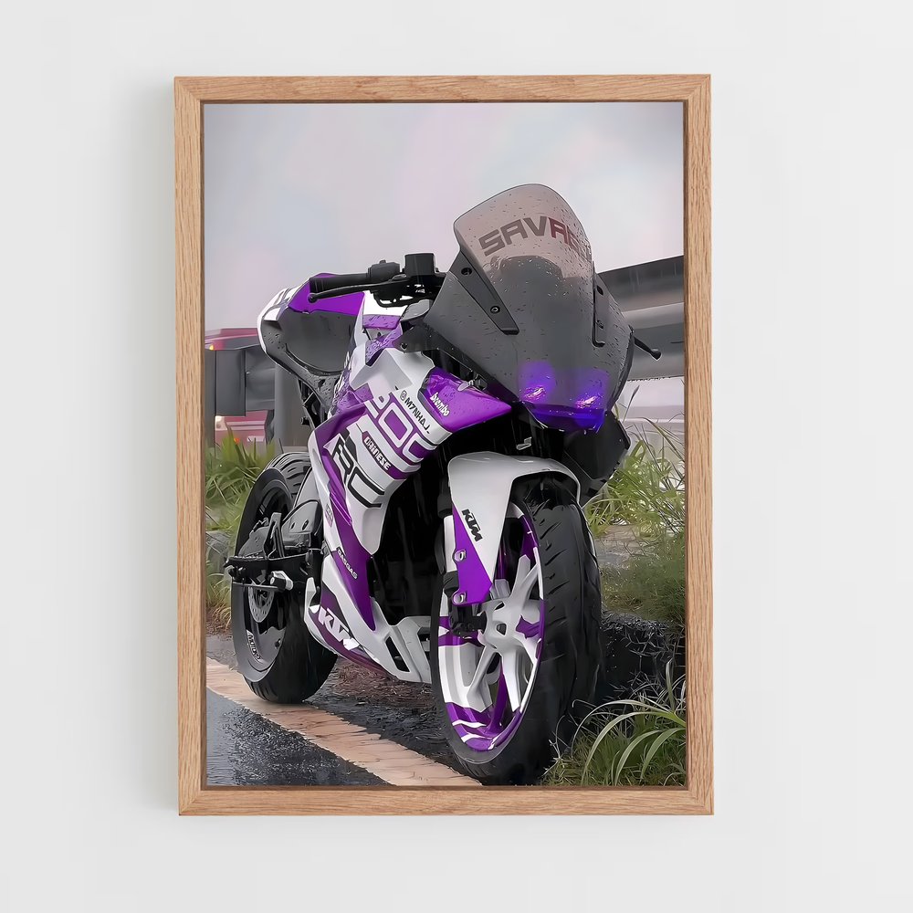 Poster Purple Ride – affiche KTM Moto (vue 4)